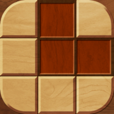 ‎Nine-square grid of wooden blocks
