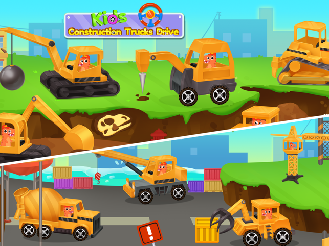 ‎Dino Baby Kids Driving Construction Truck Game