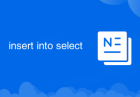 insert into select