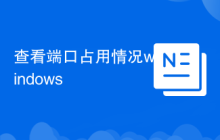 查看端口占用情況windows