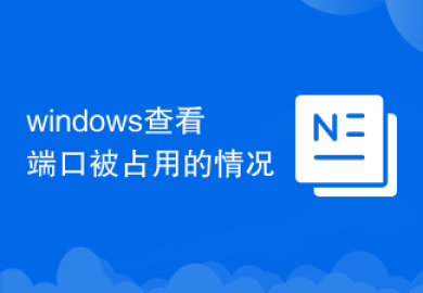 windows查看端口被占用的情况