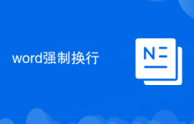 word強制換行