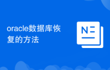oracle數(shù)據(jù)庫恢復(fù)的方法