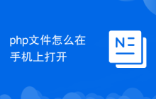 php文件怎么在手机上打开