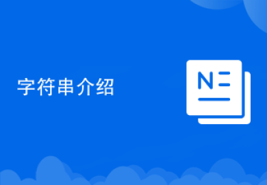 字符串介绍