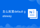 怎么配置default gateway