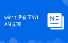 win11没有了WLAN选项
