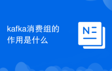 kafka消费组的作用是什么