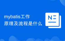 mybatis工作原理及流程是什么