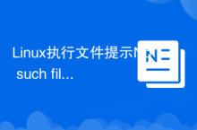 Linux执行文件提示No such file or directory怎么办
