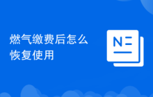 燃气缴费后怎么恢复使用