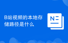 B站视频的本地存储路径是什么