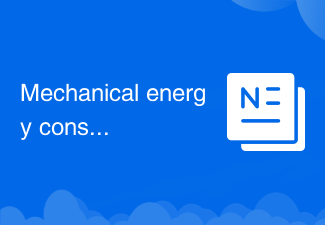 Mechanical energy conservation law formula