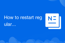 How to restart regularly