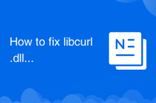 How to fix libcurl.dll missing from your computer