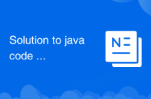 Solution au code Java qui ne fonctionne pas