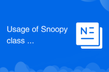 Utilisation de la classe Snoopy en php