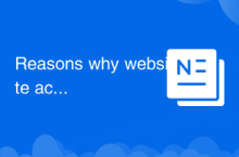 Reasons why website access prompts internal server error