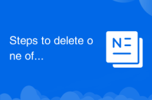 Steps to delete one of dual systems