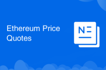 Cotations de prix Ethereum