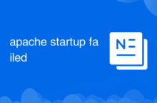 apache startup failed