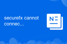 securefx cannot connect