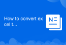 How to convert excel to vcf
