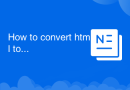 How to convert html to txt text format