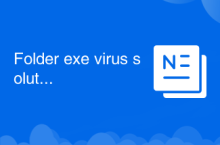 Folder exe virus solution