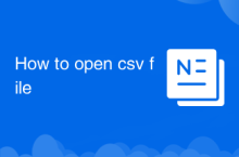 How to open csv file