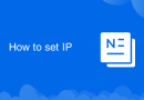 How to set IP