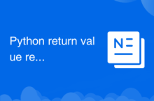 Python return value return usage