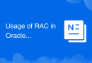 Usage of RAC in Oracle