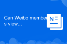 Können Weibo-Mitglieder Besucherdatensätze einsehen?