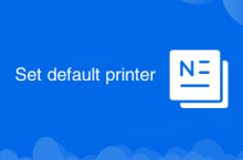 Set default printer