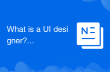 What is a UI designer?