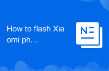 How to flash Xiaomi phone