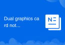 Dual graphics card notebook