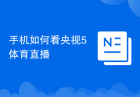 手机如何看央视5体育直播