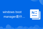 windows boot manager是什么意思