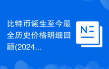 比特币诞生至今最全历史价格明细回顾(2024年最新版)