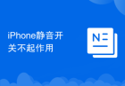 iPhone静音开关不起作用