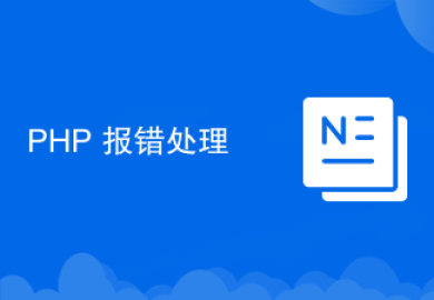 PHP 报错处理
