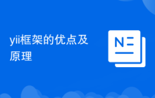 yii框架的优点及原理