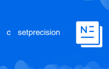 c++ setprecision