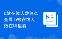 b站在线人数怎么查看 b站在线人数在哪里看