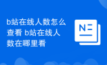 b站在線人數(shù)怎么查看 b站在線人數(shù)在哪里看