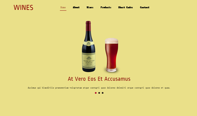 WINES葡萄酒品牌公司官网模板