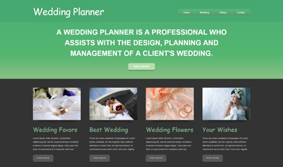 婚礼策划公司企业网站模板