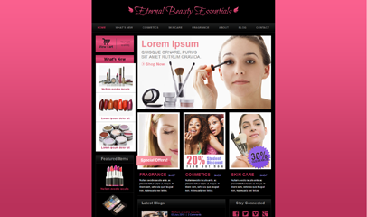 美容化妆品品牌官网模板